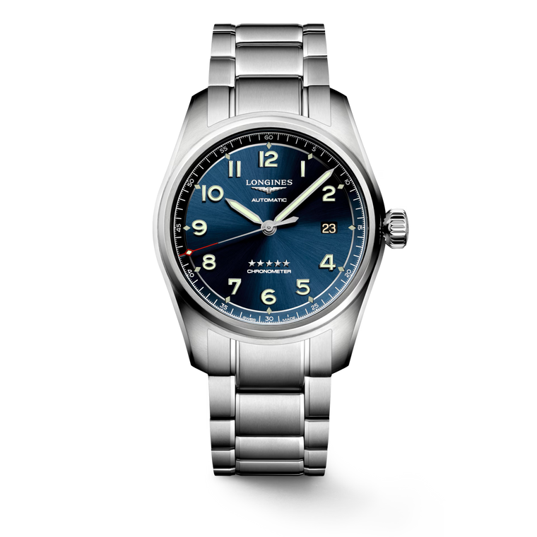 Longines Spirit Automatic Sunray Blue Dial Stainless Steel Bracelet 40 mm [L3.810.4.93.6]