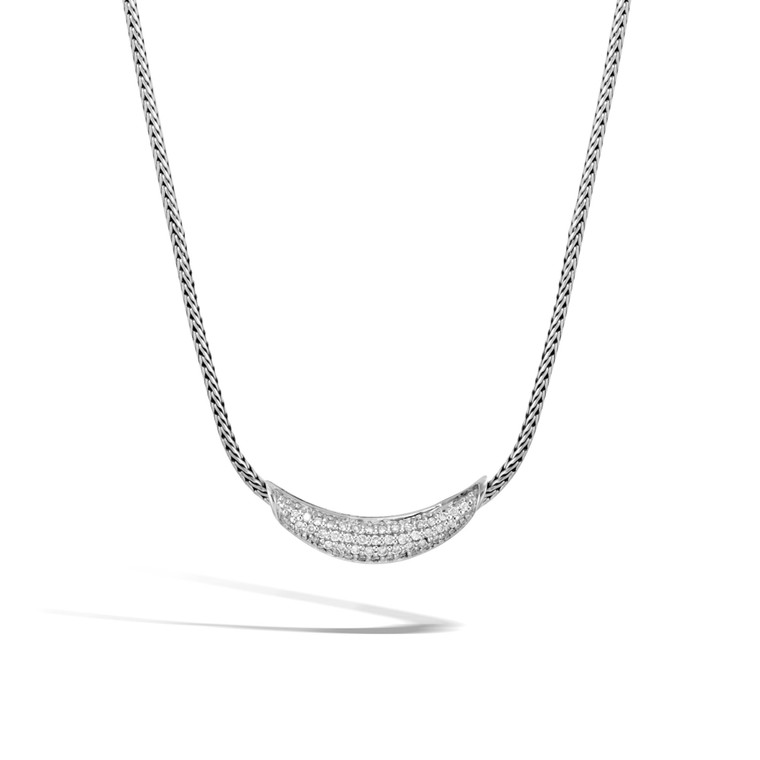 CLASSIC CHAIN CRESCENT NECKLACE