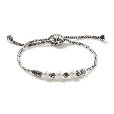 JOHN HARDY Pull Through Station Bracelet BB900008XS-M Sterling