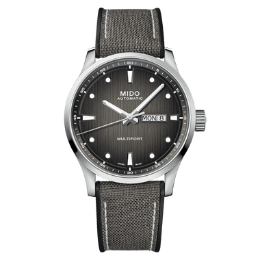 MIDO MULTIFORT M GREY GRADIENT DIAL TEXTILE STRAP M0384301708100