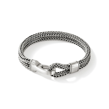JOHN HARDY: Hook Clasp Bracelet, Silver, Double Row | BU901238
