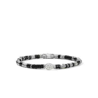 John Hardy LoveStruck Heishi Bracelet 1.00 Carat Lab Diamond