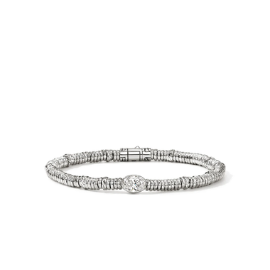 John Hardy LoveStruck Heishi Bracelet 1.00 Carat Lab Diamond