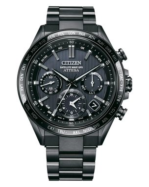 Citizen ATTESA GPS Satellite Wave F950 Super Titanium DLC Black