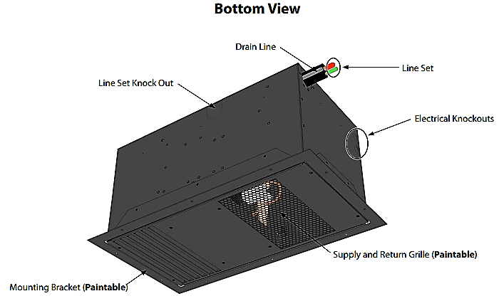 WhisperKOOL Mini Ceiling Mount Wine Cellar Cooler