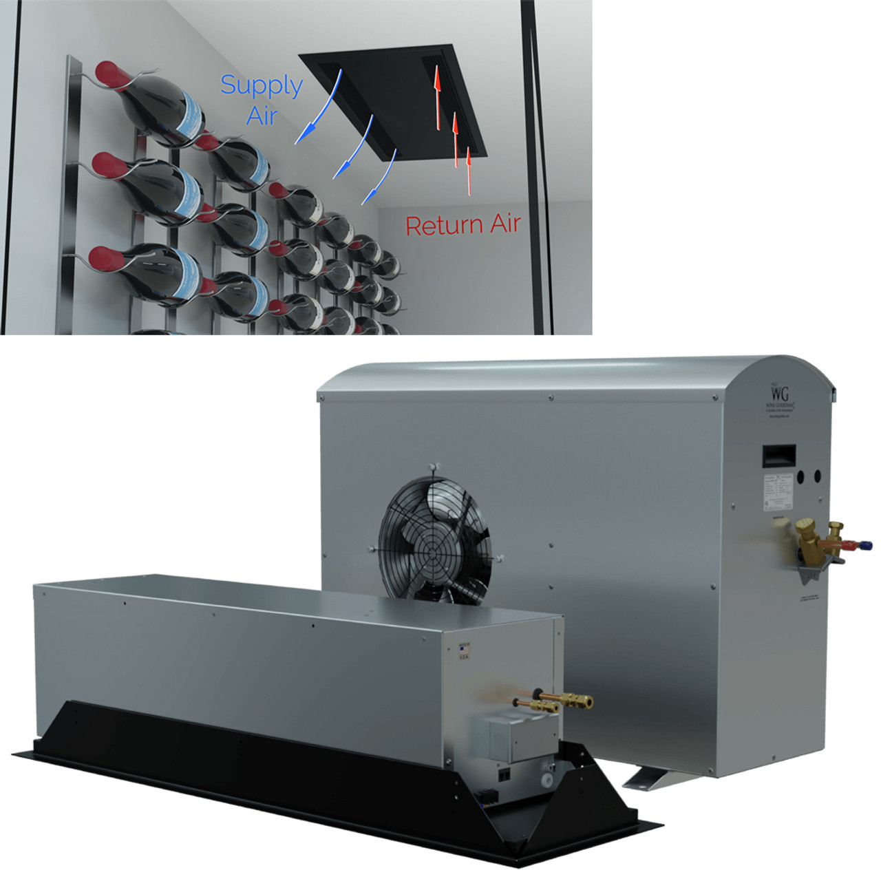 Wine Guardian CS025 Wine Wall Split System Wine Cooler