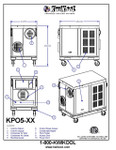KwiKool KPO5-23 Portable Air Conditioner Dimensions