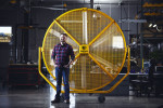 Big Ass Fans 8 ft AirGo 2.0 Portable Fan - Lifestyle View