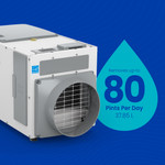 Aprilaire E080 Pro 80 Pint Whole House Dehumidifier - Spec View