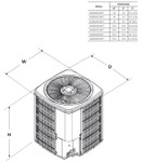 Goodman 5 Ton 13.8 - 14.5 SEER2 Split Heat Pump, 208/230 Volt, GSZB406010 - Diagram Image