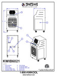 KwiKool 5 Ton Water-Cooled Portable Air Conditioner, 230V, KWIB6021-2 - Detail Drawings Image