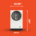 Santa Fe Ultra V125 Dehumidifier - Back Dimensions