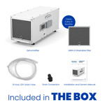 Aprilaire E050 Pro 50 Pint Whole House Dehumidifier - What's in the box