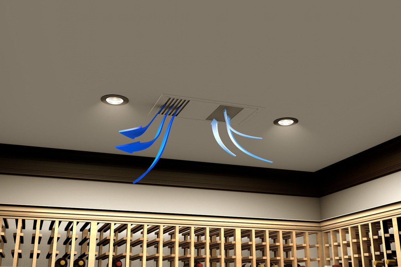 WhisperKOOL Mini Ceiling Mount Wine Cellar Cooler