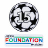 UCL (CHAMPIONS LEAGUE) STARBALL 15 TIME WINNER (REAL MADRID) + UEFA FOUNDATION PATCH SET