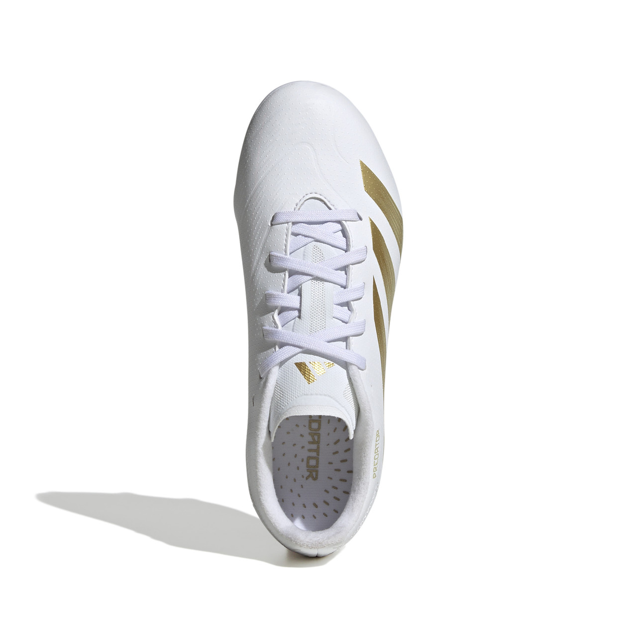 PREDATOR 24 LEAGUE JNR FG WHITE/GOLD - Onside Sports