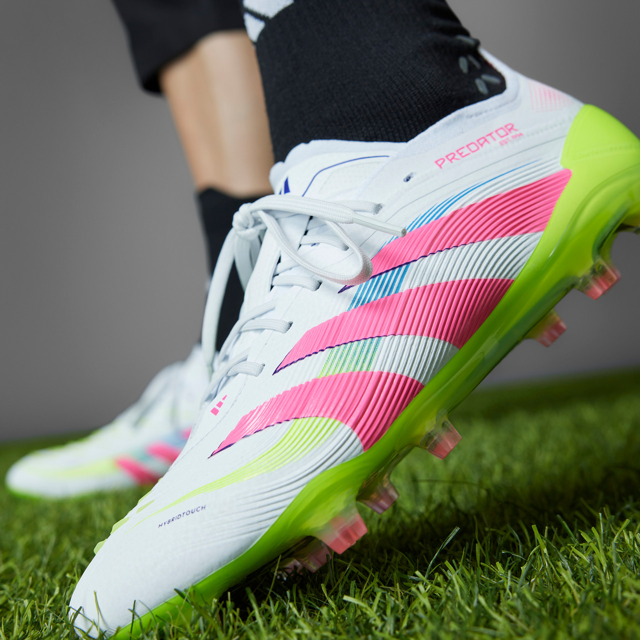 PREDATOR ELITE FG WHITE/PINK/FLURO Onside Sports