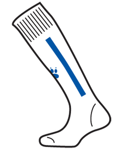 Cadiz Sock White/Royal Cadiz Sock White/Royal