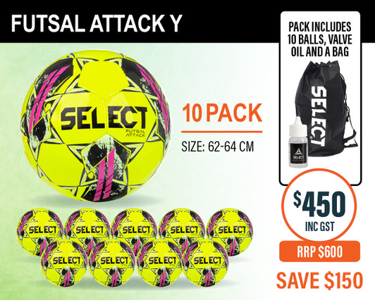ATTACK FUSTAL BALL 10 PACK ATTACK FUSTAL BALL 10 PACK