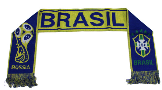 Brazil Scarf Russia 2018 Reversible Brazil Scarf Russia 2018 Reversible