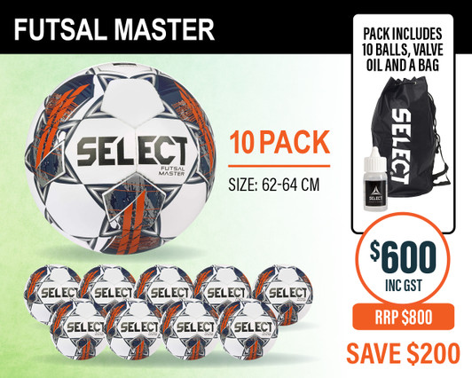 MASTER FUTSAL BALL 10 PACK MASTER FUTSAL BALL 10 PACK
