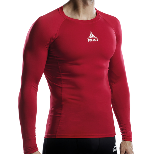 WK COMPRESSION JERSEY L/S RED