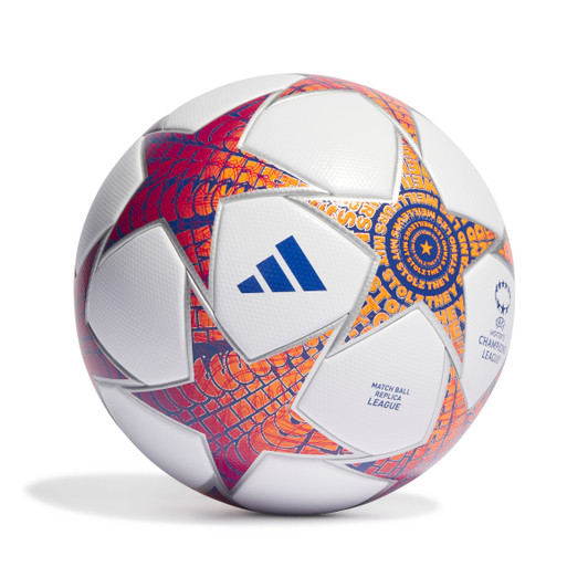 WUCL CHAMPIONS LEAGUE LGE BALL WHITE/SILVER/CYAN WUCL CHAMPIONS LEAGUE LGE BALL WHITE/SILVER/CYAN