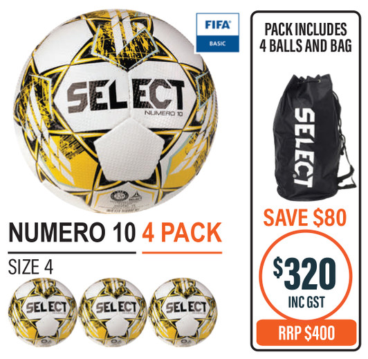 NUMERO 10 (FOUR) BALL PACK - SIZE 4 ONLY NUMERO 10 (FOUR) BALL PACK - SIZE 4 ONLY
