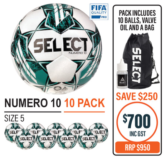 NUMERO 10 (TEN) BALL PACK - SIZE 5 ONLY NUMERO 10 (TEN) BALL PACK - SIZE 5 ONLY