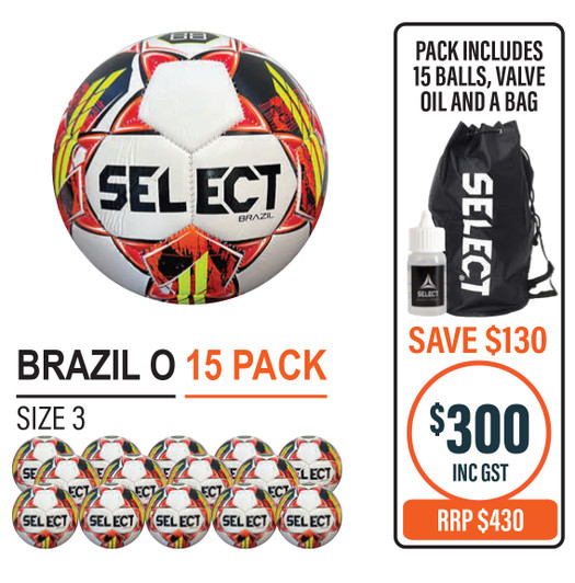 BRAZIL (15) BALL PACK - SIZE 3 ONLY BRAZIL (15) BALL PACK - SIZE 3 ONLY