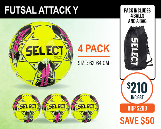 ATTACK FUSTAL BALL 4 PACK ATTACK FUSTAL BALL 4 PACK