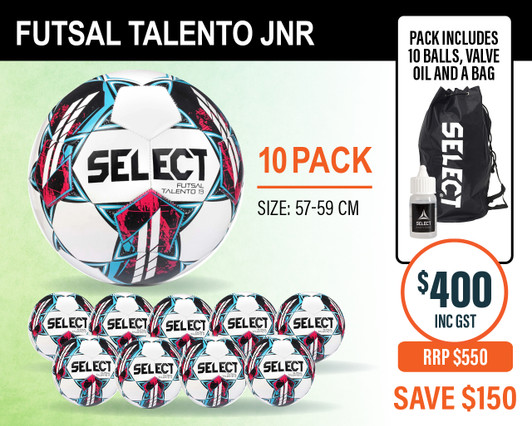 TALENTO JNR FUTSAL BALL 10 PACK TALENTO JNR FUTSAL BALL 10 PACK