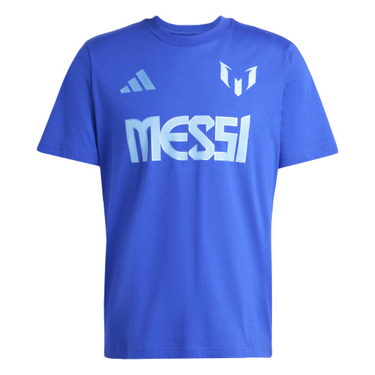 Messi Name and Number Graphic T-Shirt Blue Messi Name and Number Graphic T-Shirt Blue