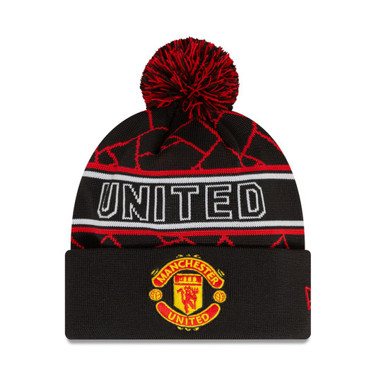 MANCHESTER UNITED SP25 SPORT BEANIE BLACK/RED