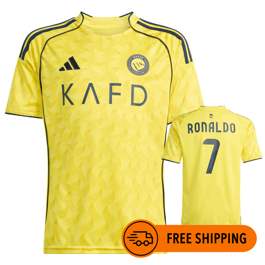 AL-NASSR W/ RONALDO HOME JERSEY 25/26 YOUTH AL-NASSR W/ RONALDO HOME JERSEY 25/26 YOUTH