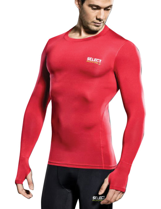 WK COMPRESSION JERSEY L/S RED