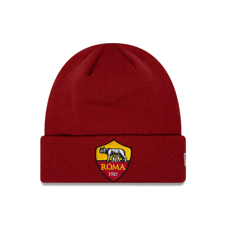 AS ROMA CORE CUFF BEANIE  DARK RED