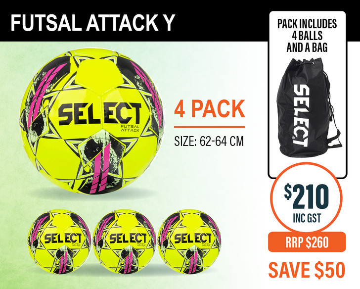 ATTACK FUSTAL BALL 4 PACK