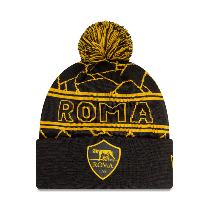 AS ROMA SPORT BEANIE BLACK/GOLD