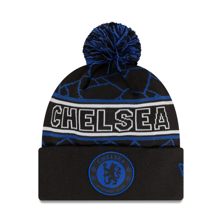 CHELSEA SPORT BEANIE BLACK/BLUE
