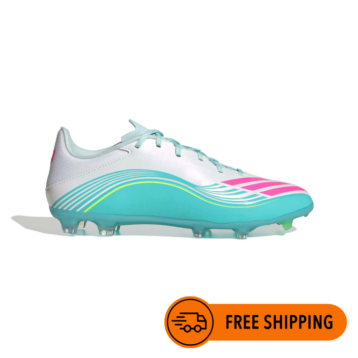 F50 MESSI LEAGUE FG WHITE/PINK/AQUA