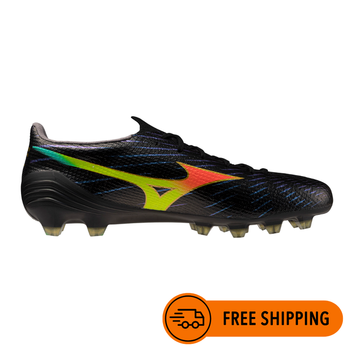 MIZUNO ALPHA III ELITE FG BLACK/ORANGE/BLUE