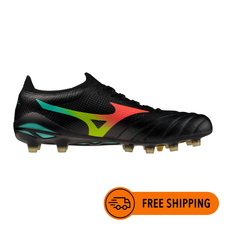 MORELIA NEO V BETA ELITE FG BLACK/ORANGE/BLUE