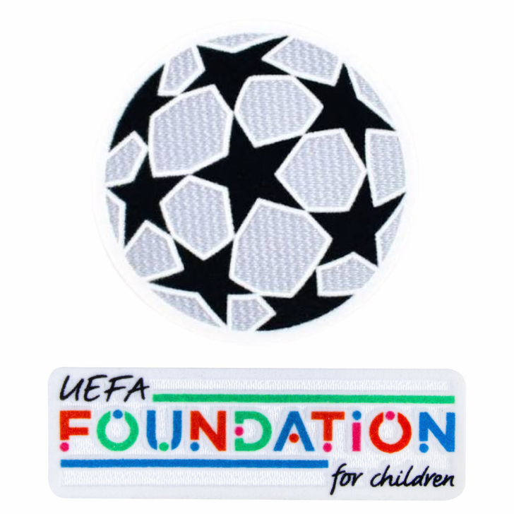 UCL (CHAMPIONS LEAGUE) STARBALL + UEFA FOUNDATION PATCH SET