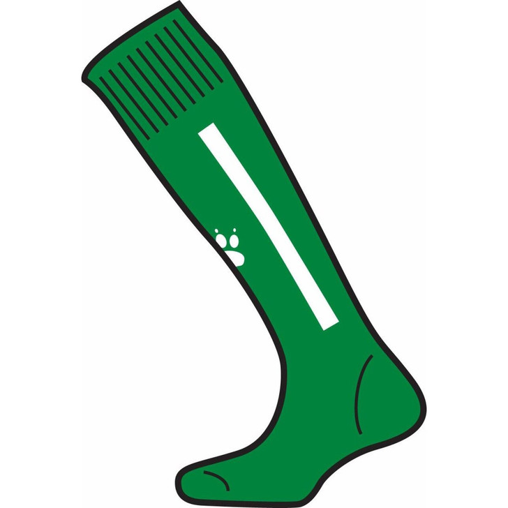 Cadiz Socks Emerald/White