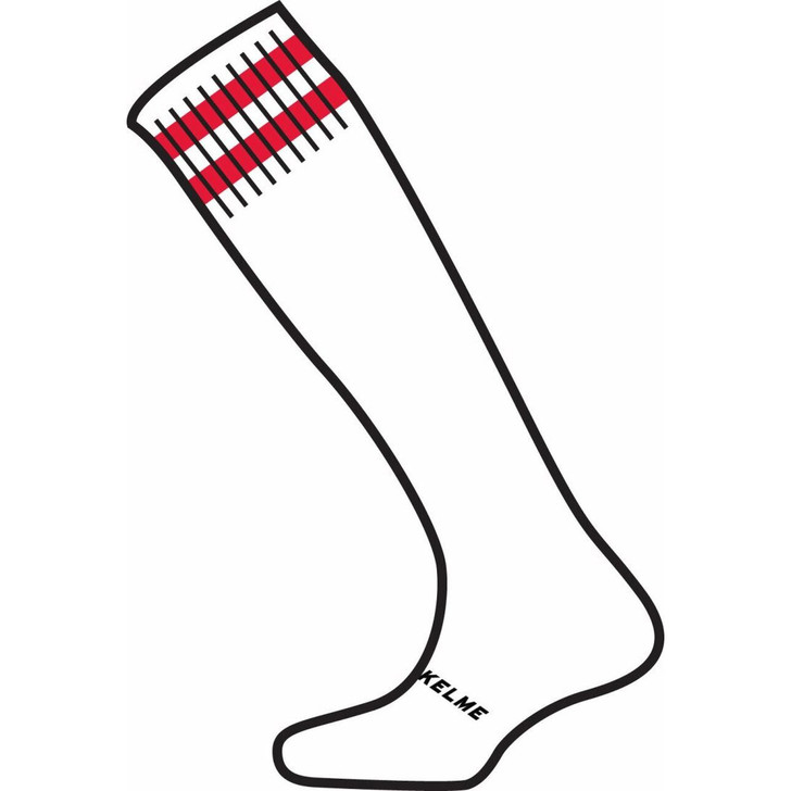 Saba Socks White/Red