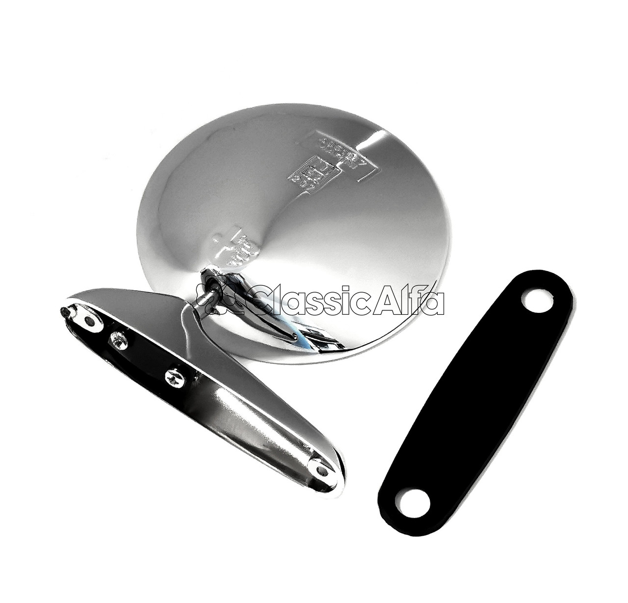 CH119 DOOR MIRROR - ROUND STYLE WIDE BASE - MARINI & ALFA LOGO