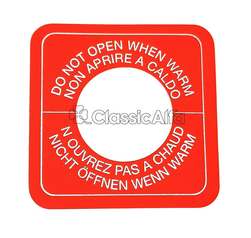 WA038 RED STICKER FOR RAD CAP WA038 RED STICKER FOR RAD CAP