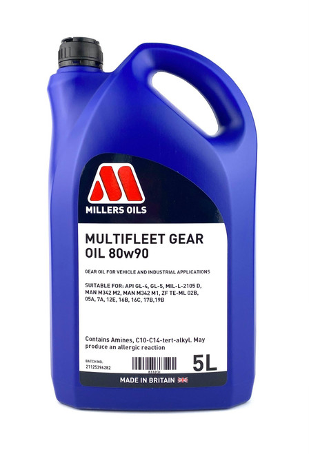 AC101 MILLERS 80w/90 HYPOID GL5 TRANSMISSION OIL - 5 LITRES AC101 MILLERS 80w/90 HYPOID GL5 TRANSMISSION OIL - 5 LITRES