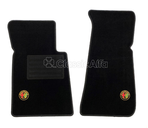 IN096 SPIDER 1985-93 OVERMATS - BLACK CARPET IN096 SPIDER 1985-93 OVERMATS - BLACK CARPET